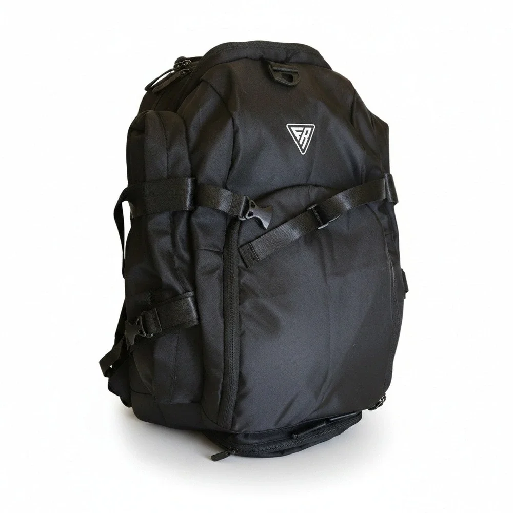 Flag Nor Fail Tactical Backpack Black Gym Travel Gear Bag Multi-Pocket Utility